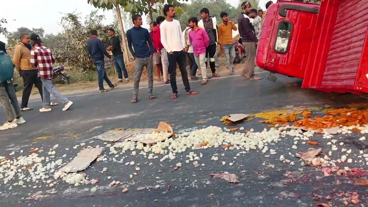 NH 531 highway Chhapra Siwan main road accident Mane mathiya gaon ke pass