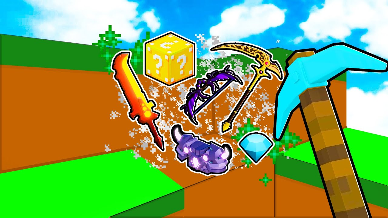 Roblox Bedwars But BREAK BLOCKS = ANY Item