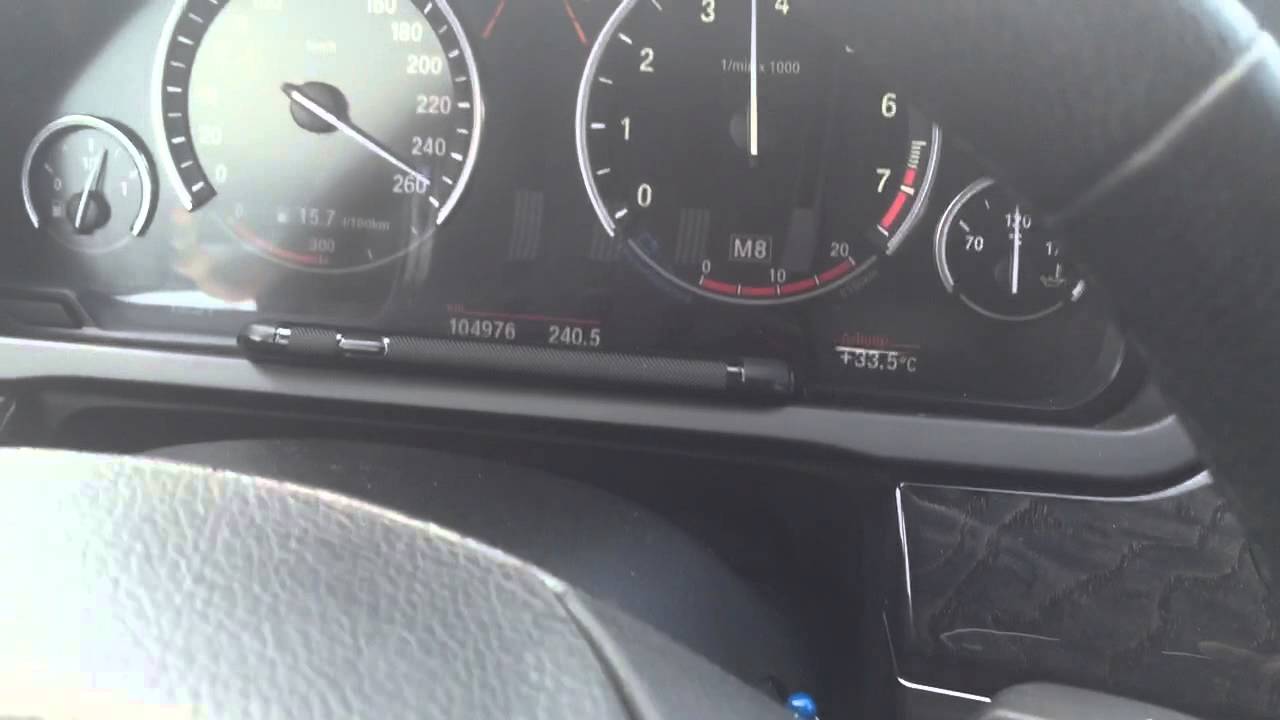 BMW 760Li lastik g&uuml;mledi 260kmh ile