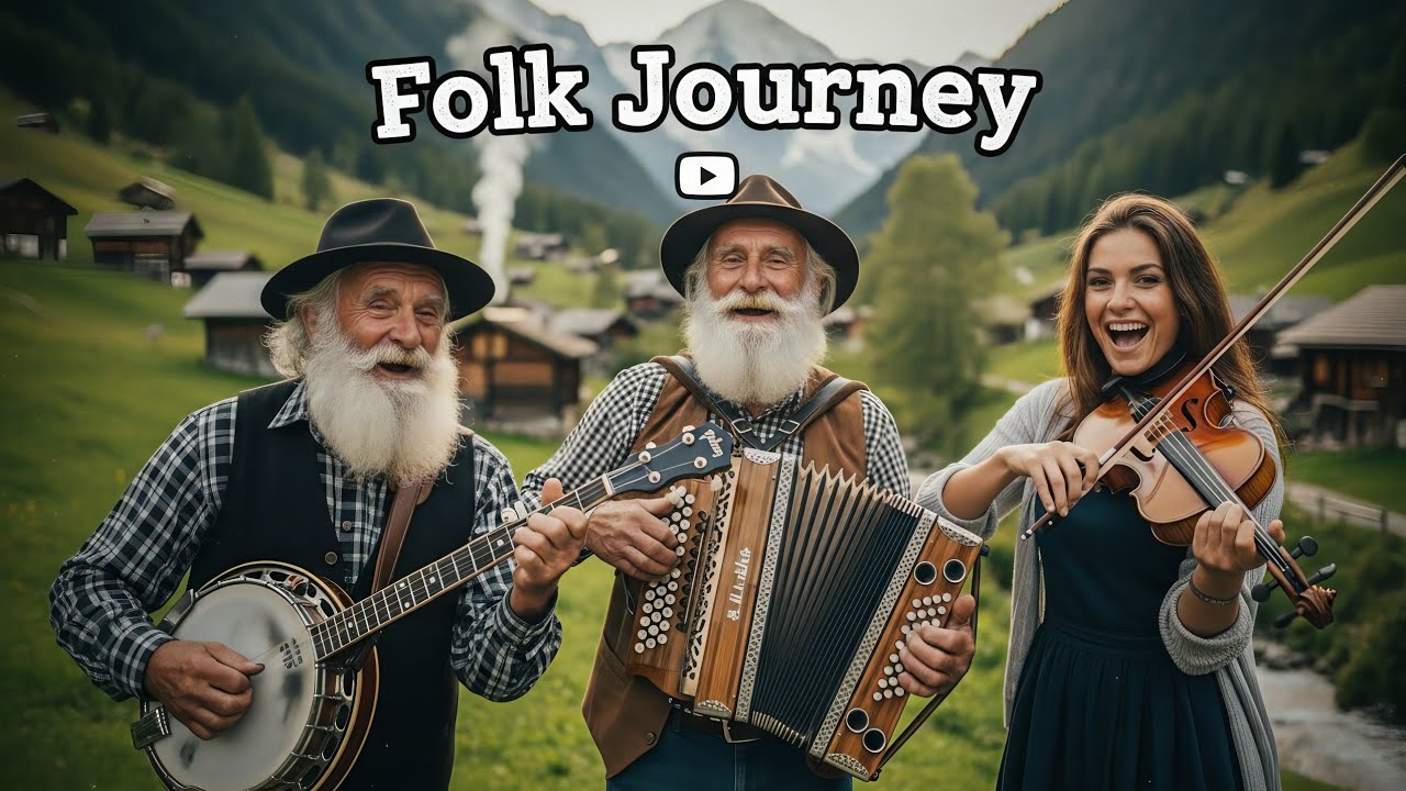 (Folk Journey) Smile & Go – Inspiring Banjo, Accordion & Fiddle Instrumental for Good Vibes