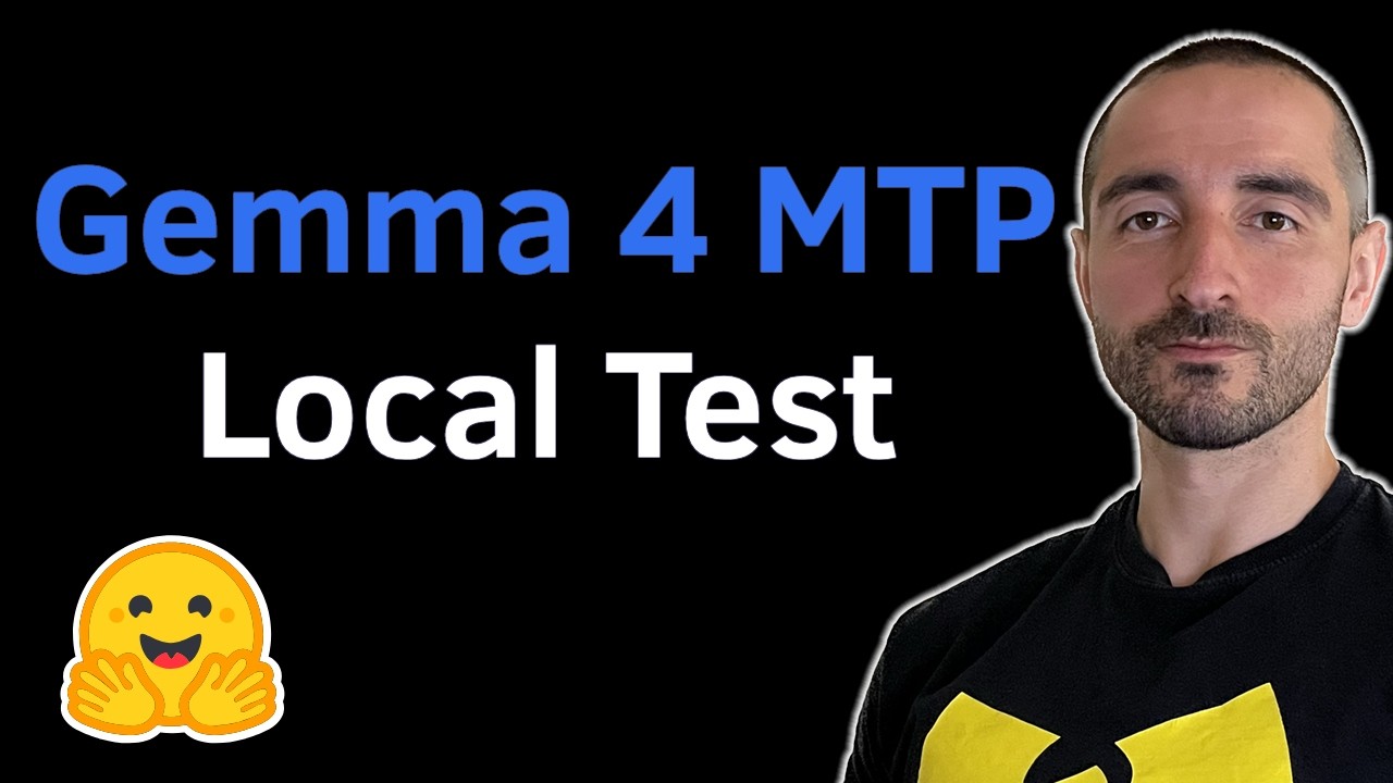 Gemma 4 MTP Local Test | Многотокенное прогнозирование E2B с использованием HuggingFace Transform...
