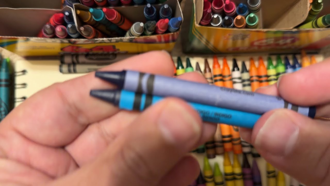 Непреднамеренный ASMR: поиск и сортировка мелков и обычных мелков Cra-Z-Art