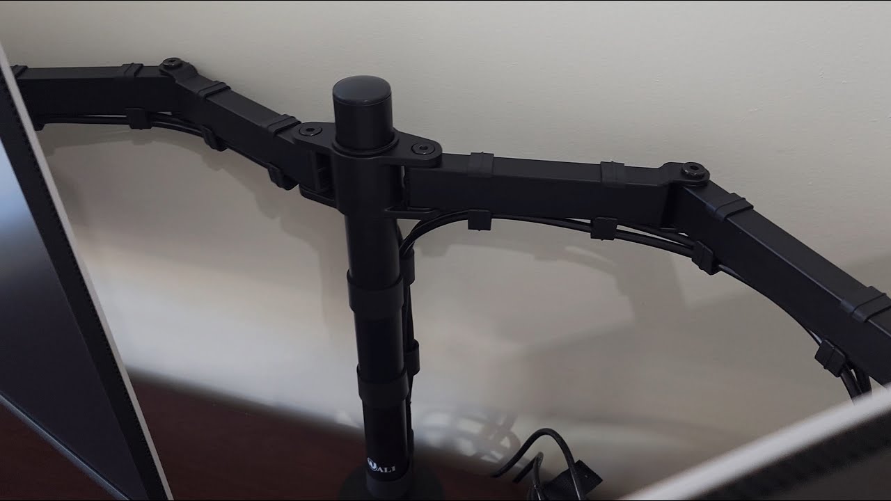 Wali Dual Monitor Fully Adjustable Desk Stand - up to 27