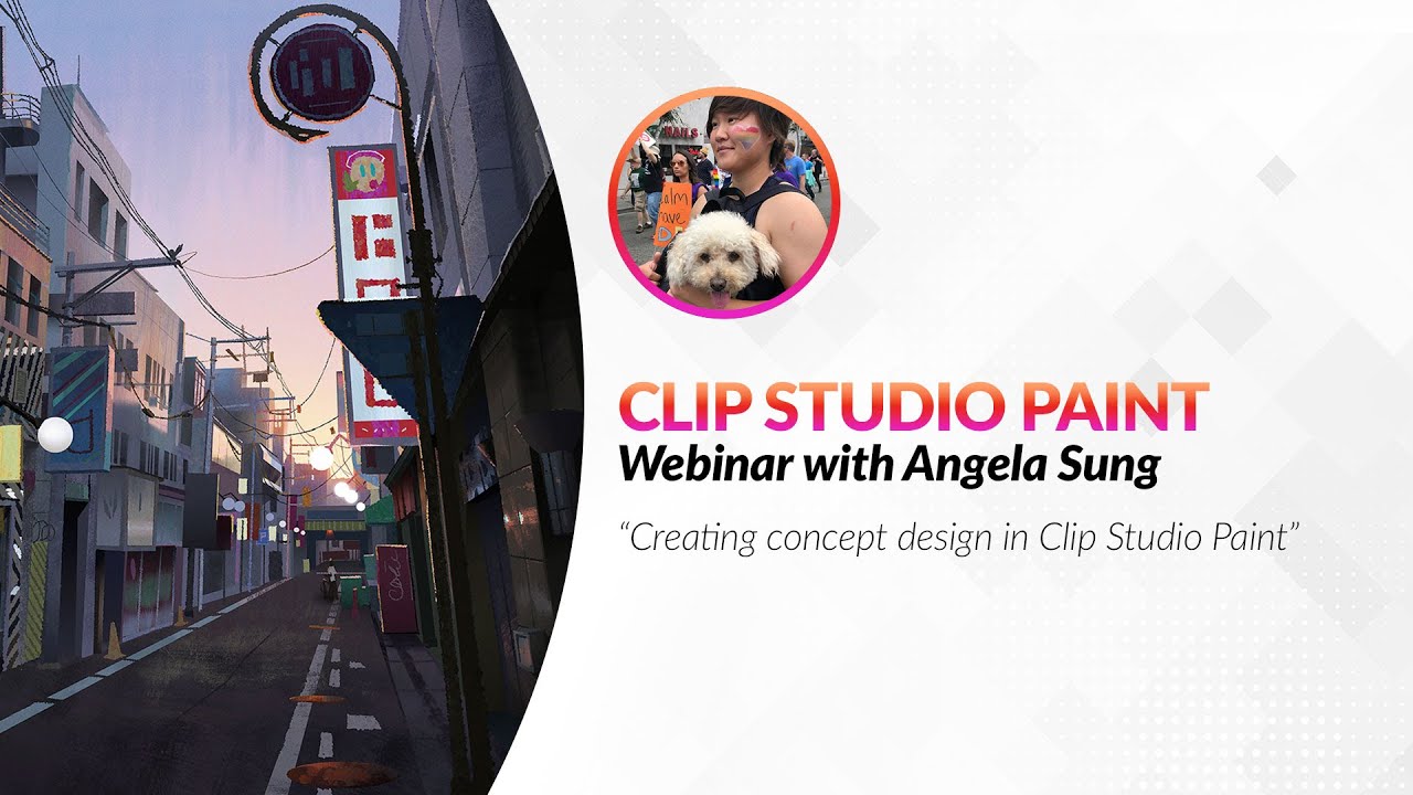 Webinar 🇬🇧 – Creating concept design in Clip Studio Paint with Angela Sung