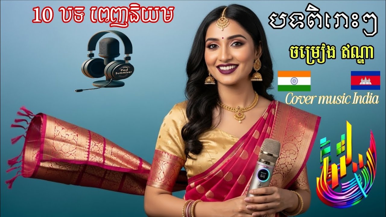 Music India ai 🇮🇳 | Cover music Khmer songs Ai 2025 🇰🇭 | ជ្រើសរើសបទចម្រៀងភាសាខ្មែរ-ឥណ្ឌា #aimusic 