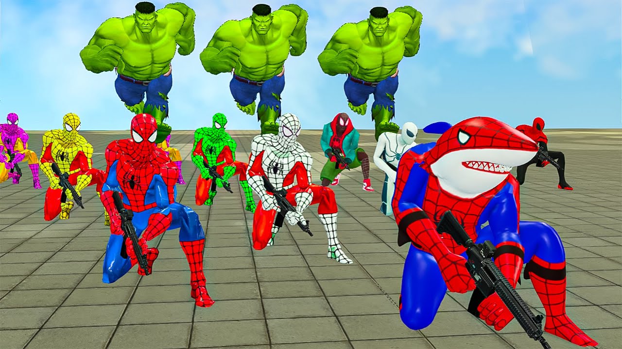 Siêu nhân nhện🔴 Team Spiderman vs Jocker battle: Epic Rescues Batman from a Nightmare Lab 😱