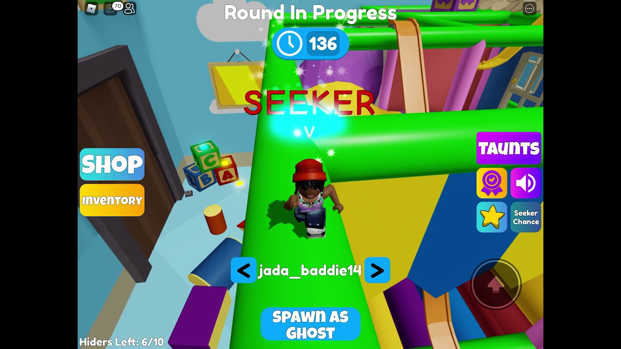 Mega Hide and seek in ROBLOX with Lu and Naty