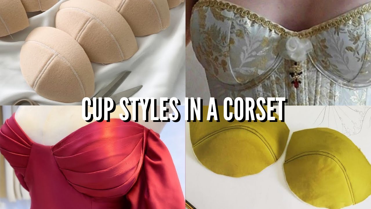 SIMPLE STEPS TO DRAFT DIFFERENT CUP STYLES IN A CUPPED CORSET | EASY STYLINES IN A CUPPED CORSET