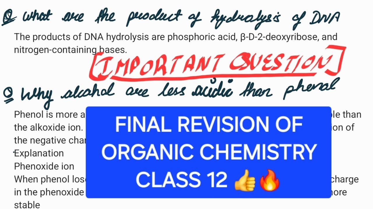 Organic chemistry 🔥Final revision in 20 mins 👍🕓||Class12th Chemistry ||#studyhub228