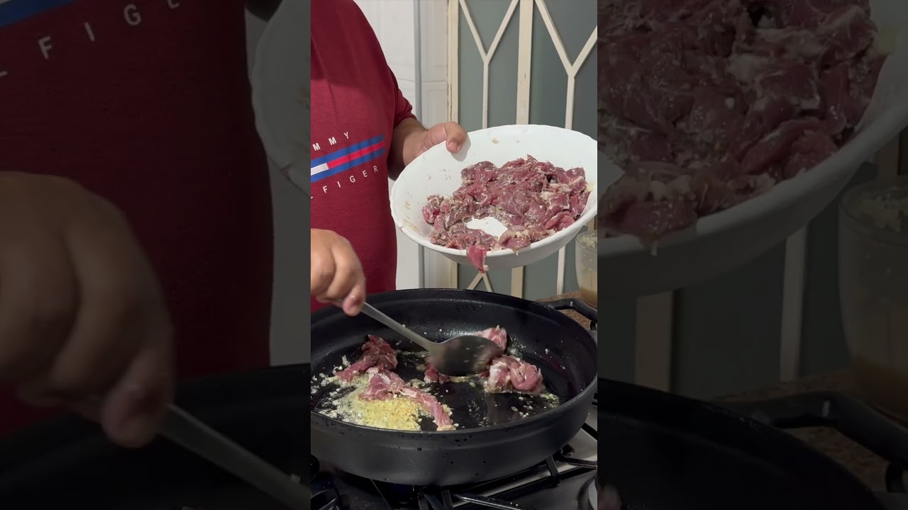 #receitas #culinaria #carnecombatatas #paneladeferro