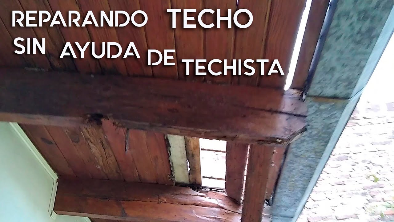 Reparacion techo, machimbre y largueros podridos. Hazlo tu mismo