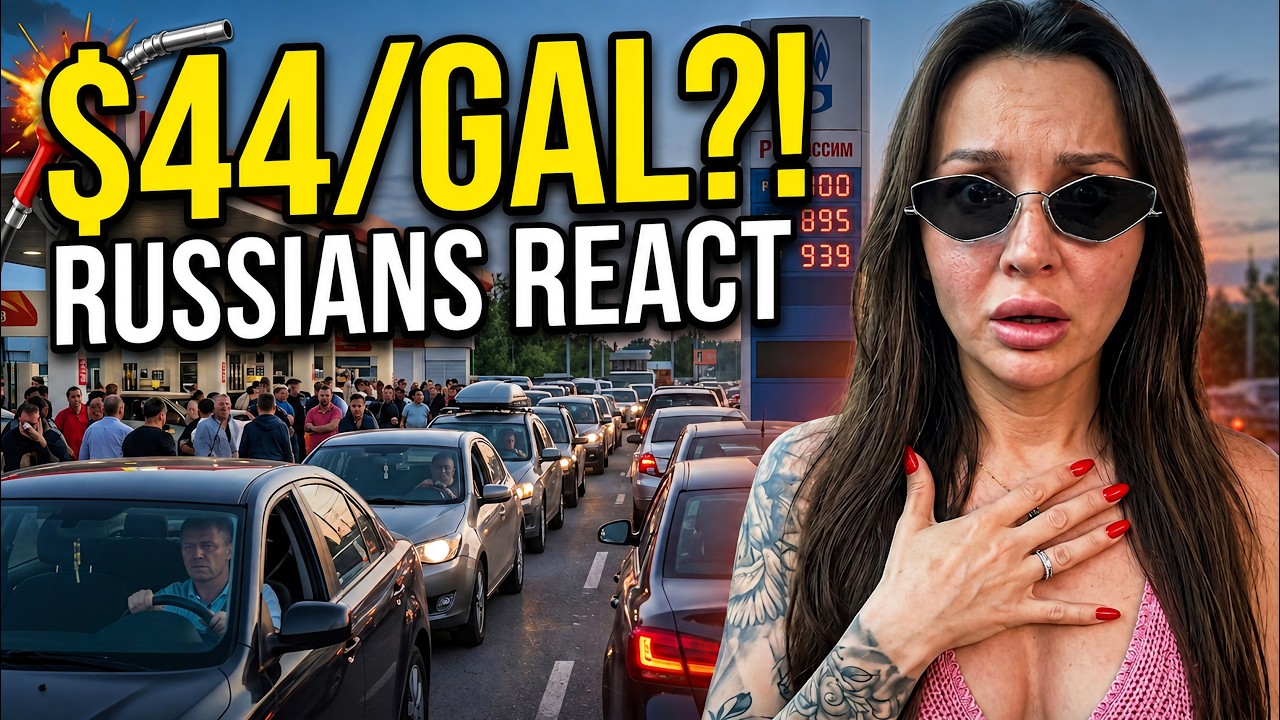 Gas Hits $44 a Gallon?! | Russians React as Fuel Prices Explode