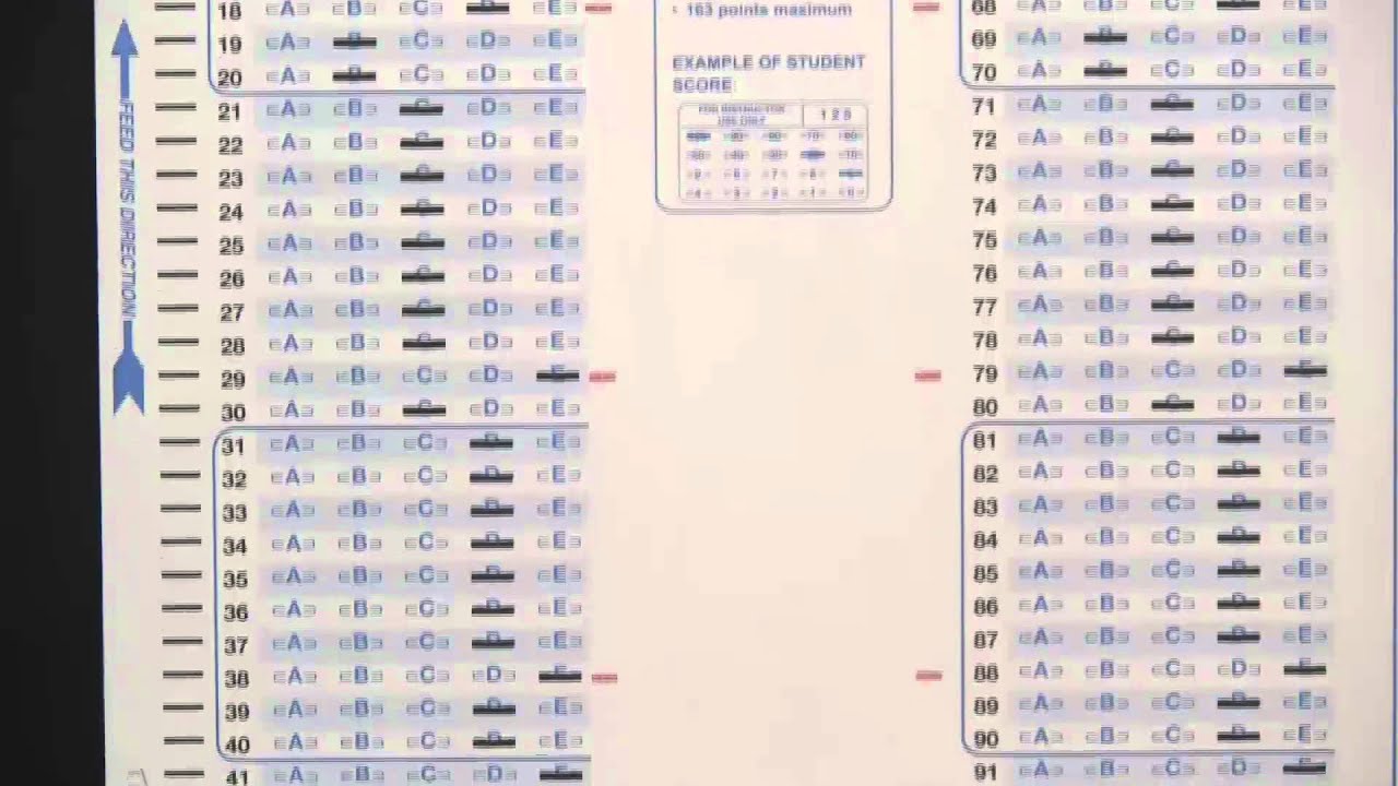 Testing Your Scantron Score