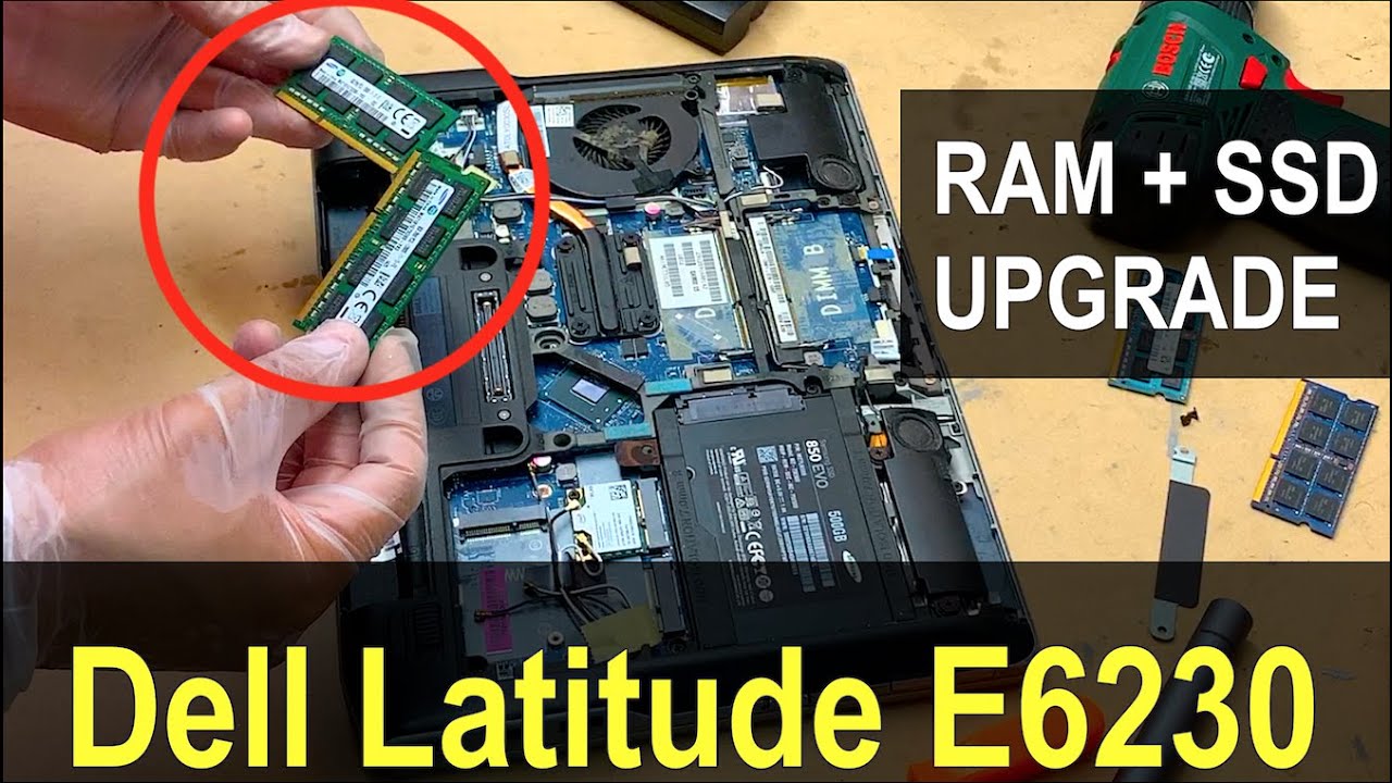 Dell Latitude E6230 HDD to SSD Upgrade | Dell Latitude E6230 Upgrading RAM