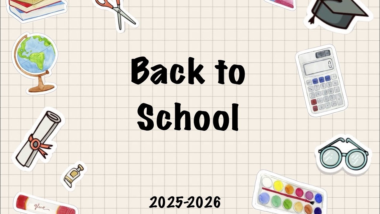 Back to shcool 2025-2026 