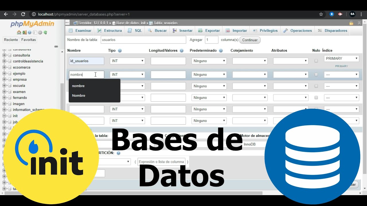 Crear Base de Datos en Xampp con MySQL Paso a Paso