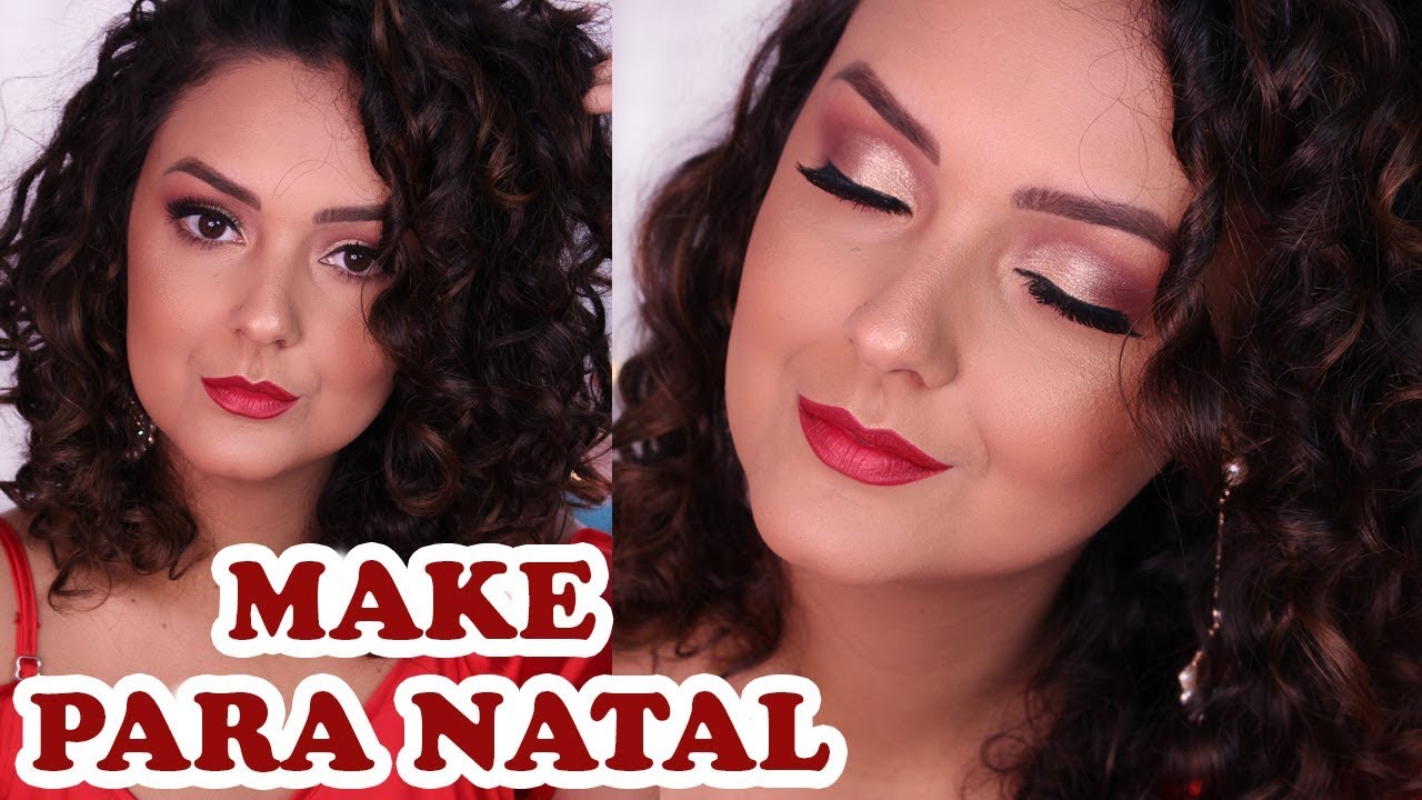 MAQUIAGEM FÁCIL PARA O NATAL COM PRODUTOS BARATINHOS