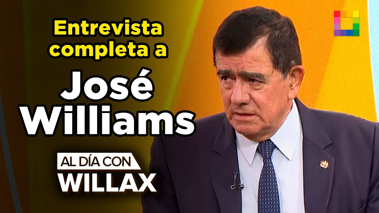 Al Día con Willax - FEB 25 - ENTREVISTA A JOSÉ WILLIAMS | Willax