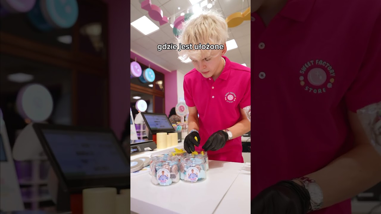 m&oacute;j PIERWSZY DZIEŃ pracy w Sweet Factory Store 🤠 #reklama