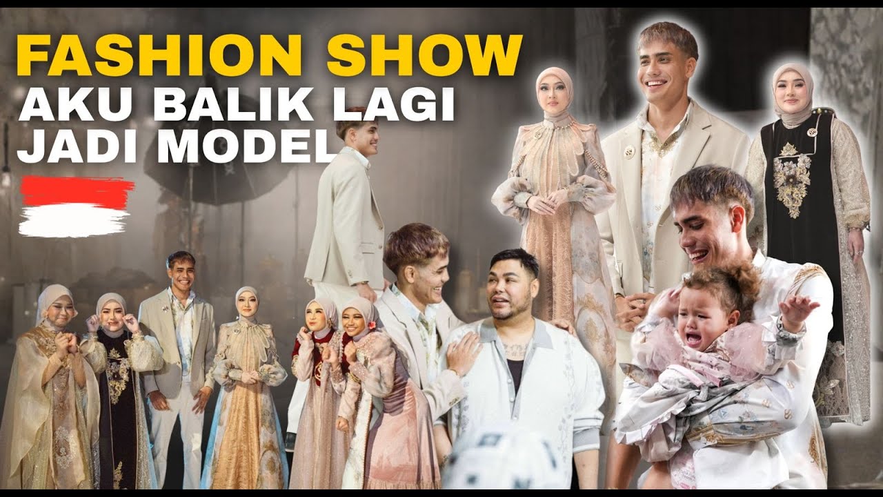 Catwalk Fashion show pertama Aisar Di Indonesia | Bersama anak DA .. 💃