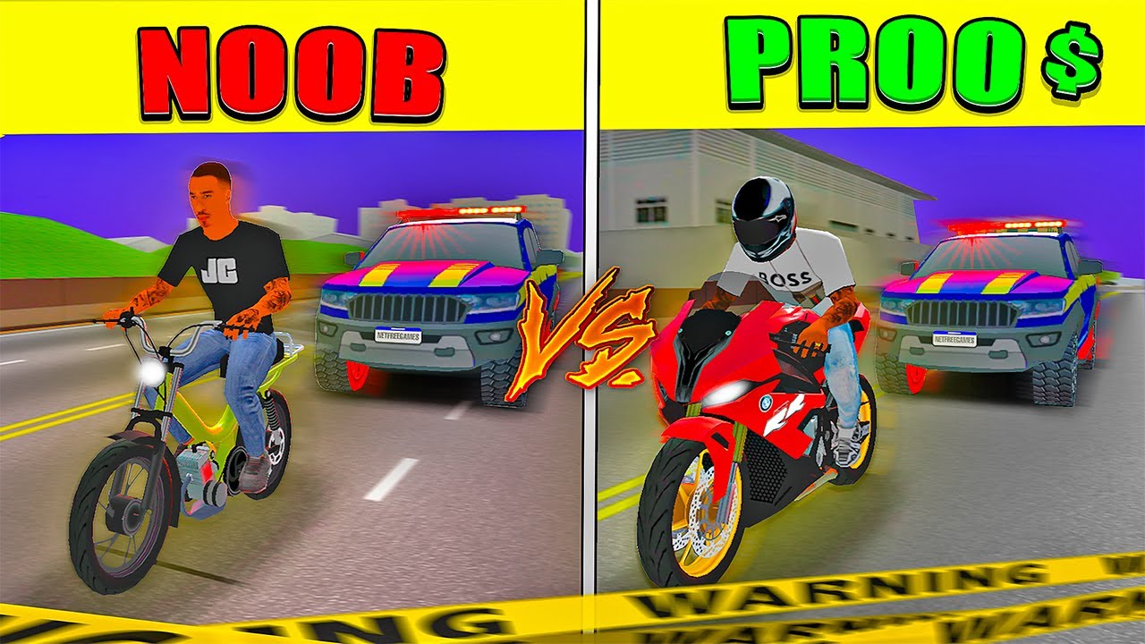 ¡ESCAPANDO DE LA POLICÍA COMO NOOB VS PRO! | MOTO WHEELIE 3D 🏍️🔥