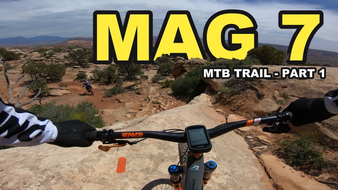 MAG 7 MOUNTAIN BIKE TRAIL - The Magnificent 7 trails MOAB, UTAH.  ONABICY