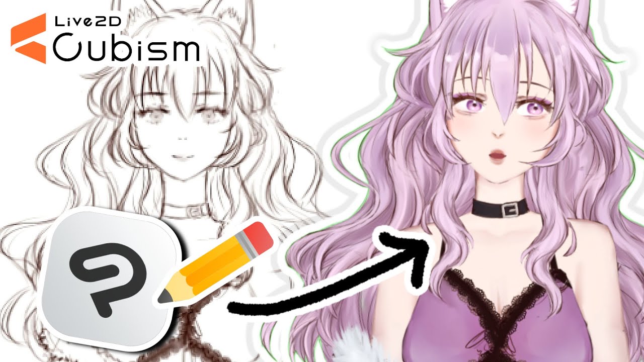 How To Make A Live2D Vtuber Model | (Drawing Tutorial/Timelapse)