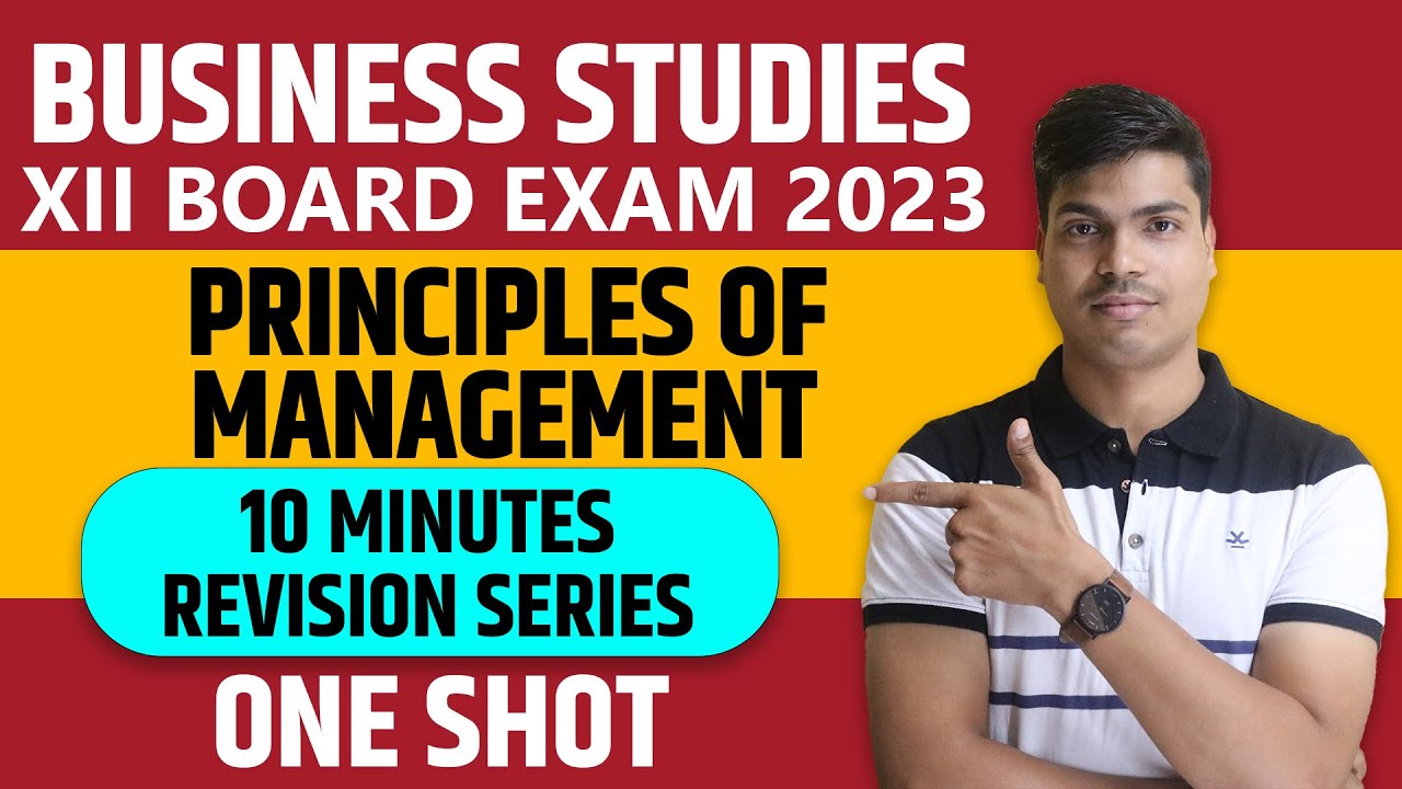 Principles of management | class 12 Business studies | ONE SHOT | 10 minutes revision series.