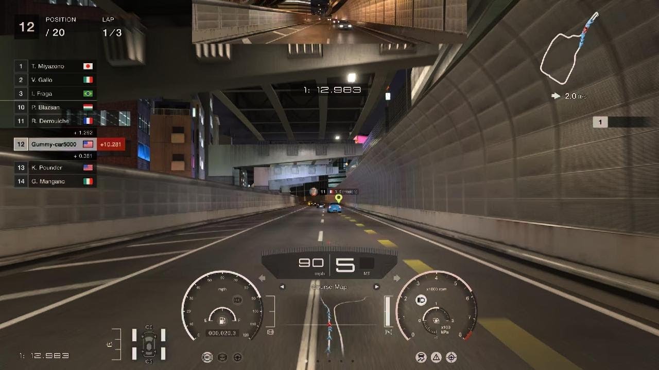 Gran Turismo 7 lightweight k cup race on Tokyo expressway