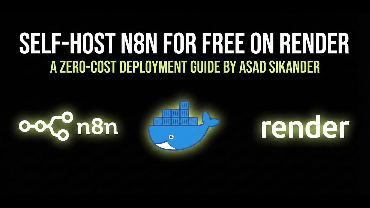 Self-Host n8n for FREE on Render | Complete Zero-Cost Docker Setup