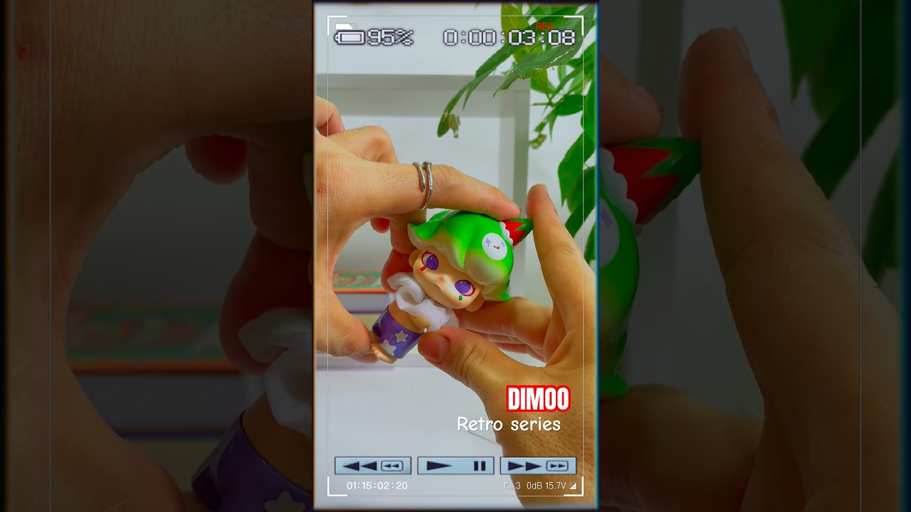 DIMOO RETRO x POP MART #artist #unboxing #relaxing #funny #arttoy #dimoo #popmart #funny #cute