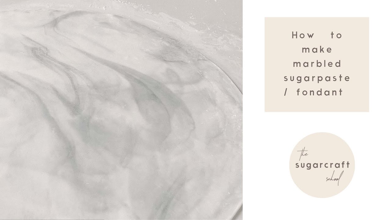 How to Marble Sugarpaste / Fondant