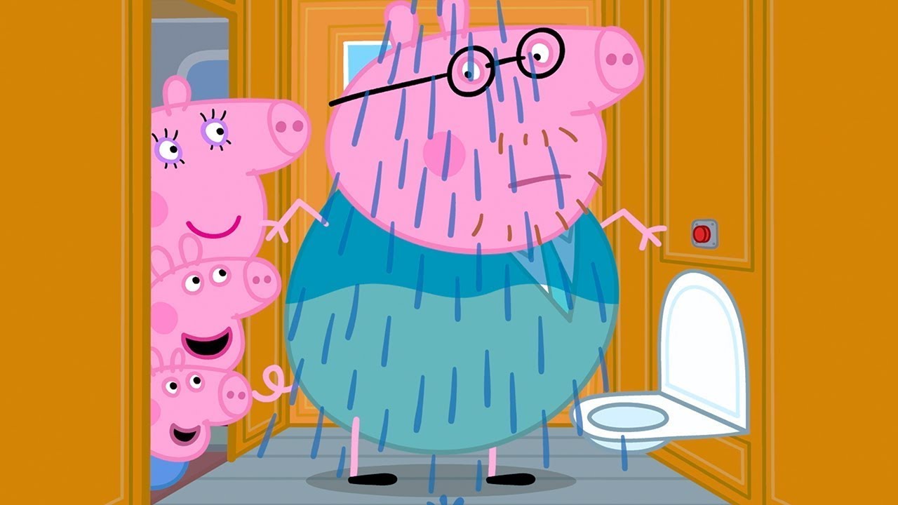 La ducha del tren | Peppa Pig en Español Episodios Completos