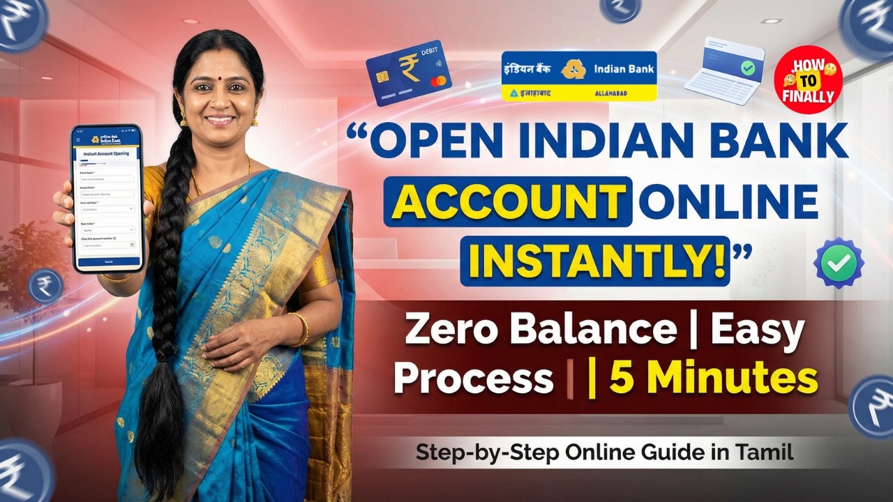 How to Open Indian Bank Account Online | Indian Bank Online Account Open | Indian Bank