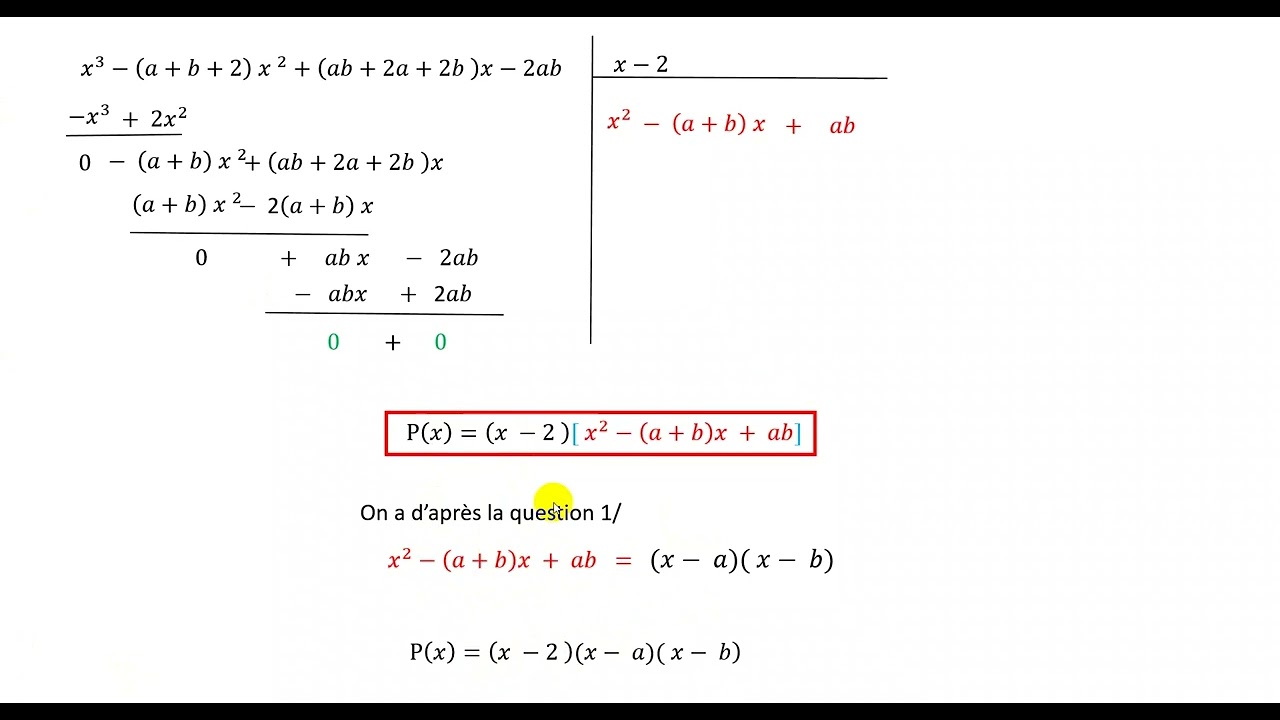 polynome correction de l'exercice 19