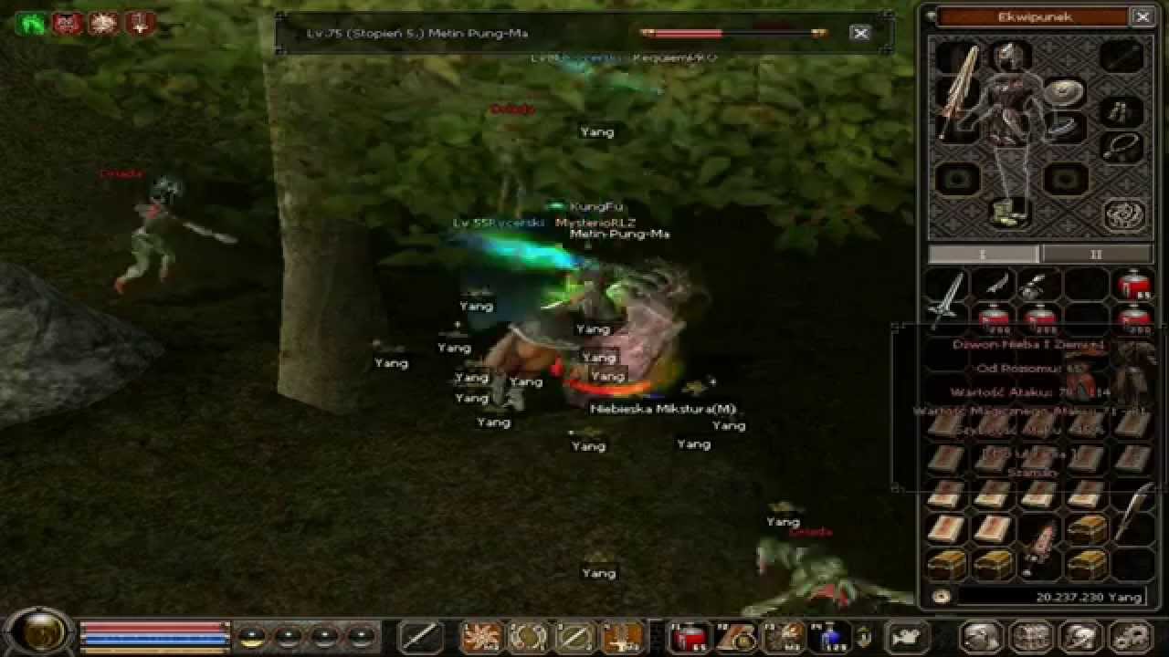 MysterioRLZ lv55. vs Metin Pung-Ma lv 75 METIN2.PL.