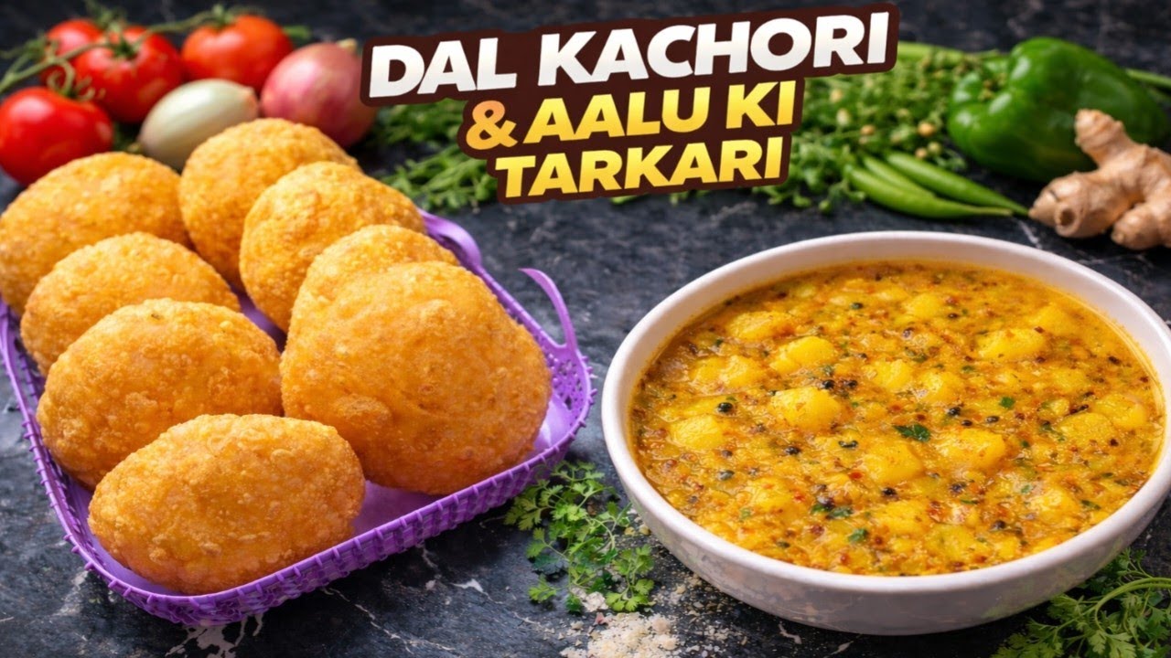 Dal Kachori with Aloo Ki Tarkari Recipe 😍 By Cook With Mishi 