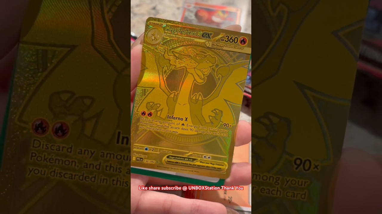 Pokemon Mega Charizard X Ex Gold Has Been Pulled After 50 Packs #pokemoncards