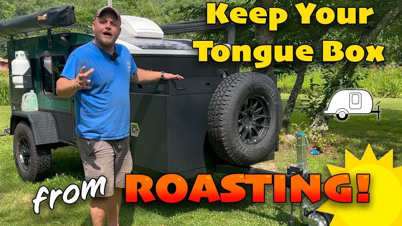 Tongue Box Cover - Reflective Overheat Protection for Tiny Campers