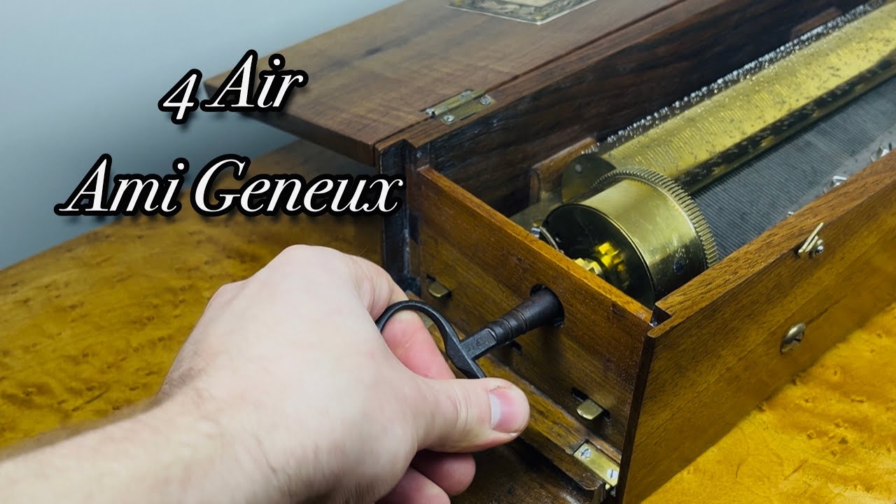 Bellini’s Coro del opera il Pirata on a 4 Air Antique Musical Box by Ami Geneux