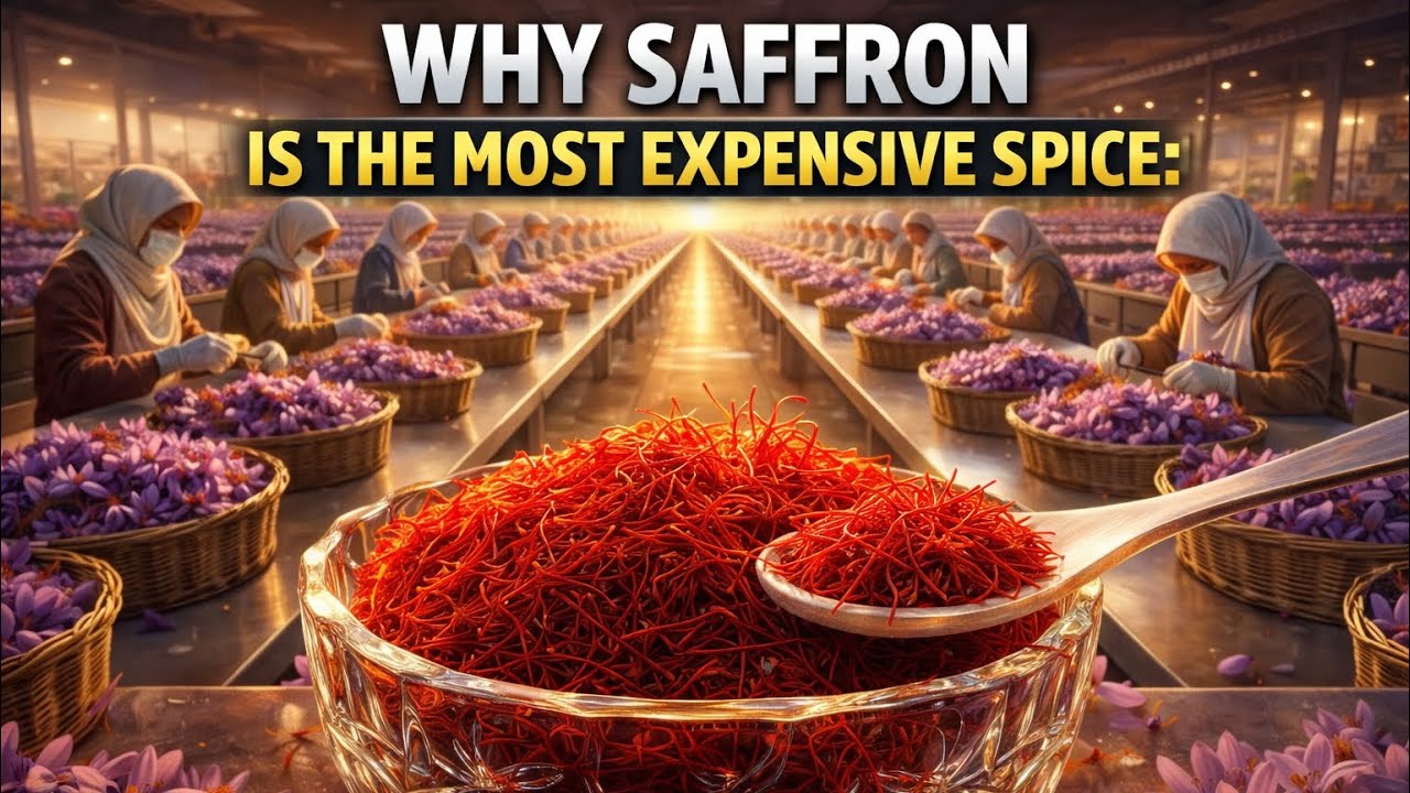 Why Saffron Costs $5,000/Lb: 170,000 Flowers = 1 Kg