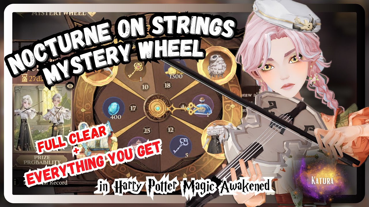 WHEEL CLEAR - Nocturne on Strings Mystery Wheel Full Clear + Everything You Get - Magic Awakened