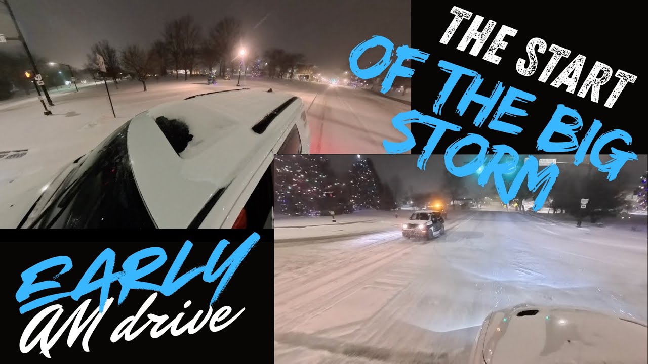 NE Ohio Early Drive The Beginning #thebigstorm 