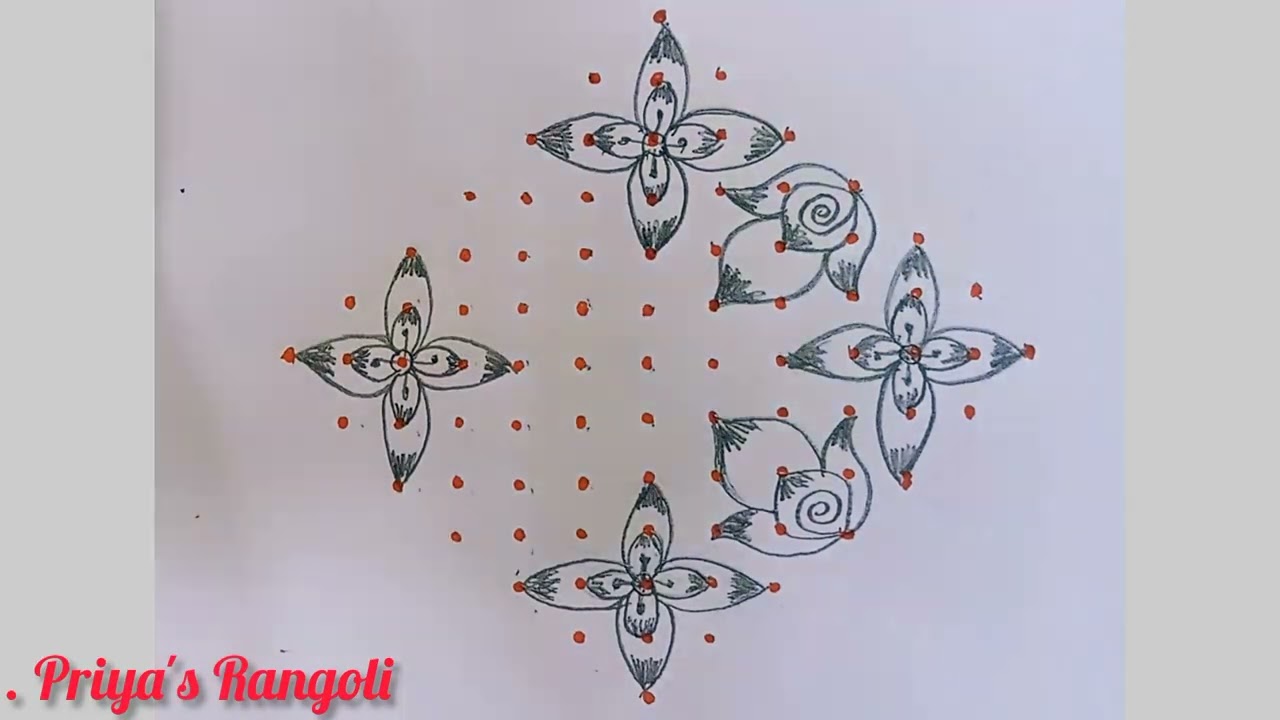மார்கழி 6 நாள் போட அழகானகோலம்#easy#trending#art#margazhirangolikolam#muggulu 