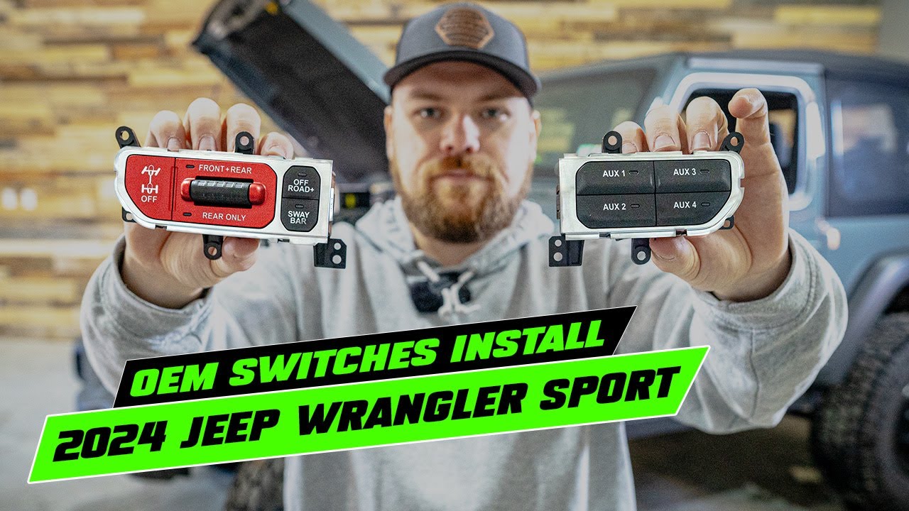2024 Jeep Wrangler Aux Switches & Rubicon Locker Buttons Install
