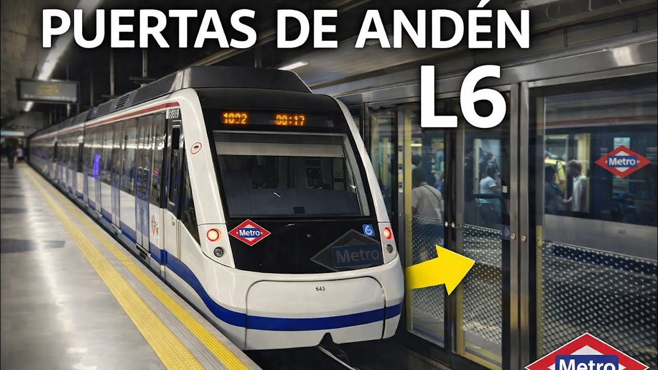 Las nuevas puertas de andén de la Línea 6 en Legazpi | Metro de Madrid