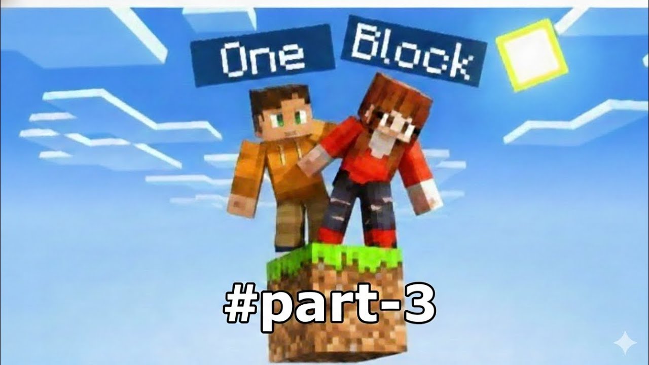 PLAYING ONE BLOCK MINECRAFT WITH VOICEOVER PART-3 ‎⁨@Unique_gamez_07⁩ #gaming  #minecraft  #viral 