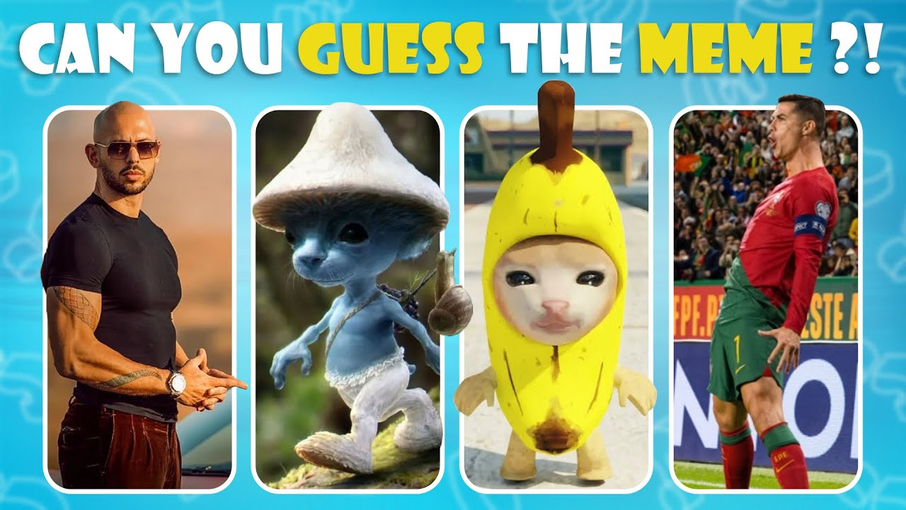 Guess Meme By The Voice | Banana Cat, Smurf Cat, Emotional Damage, Crazy Frog, Andrew Tate