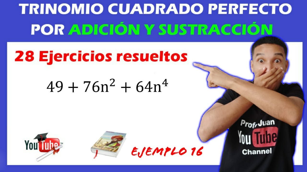 😍 👉 Explicación de trinomio cuadrado perfecto POR ADICIÓN Y SUSTRACCIÓN ✅