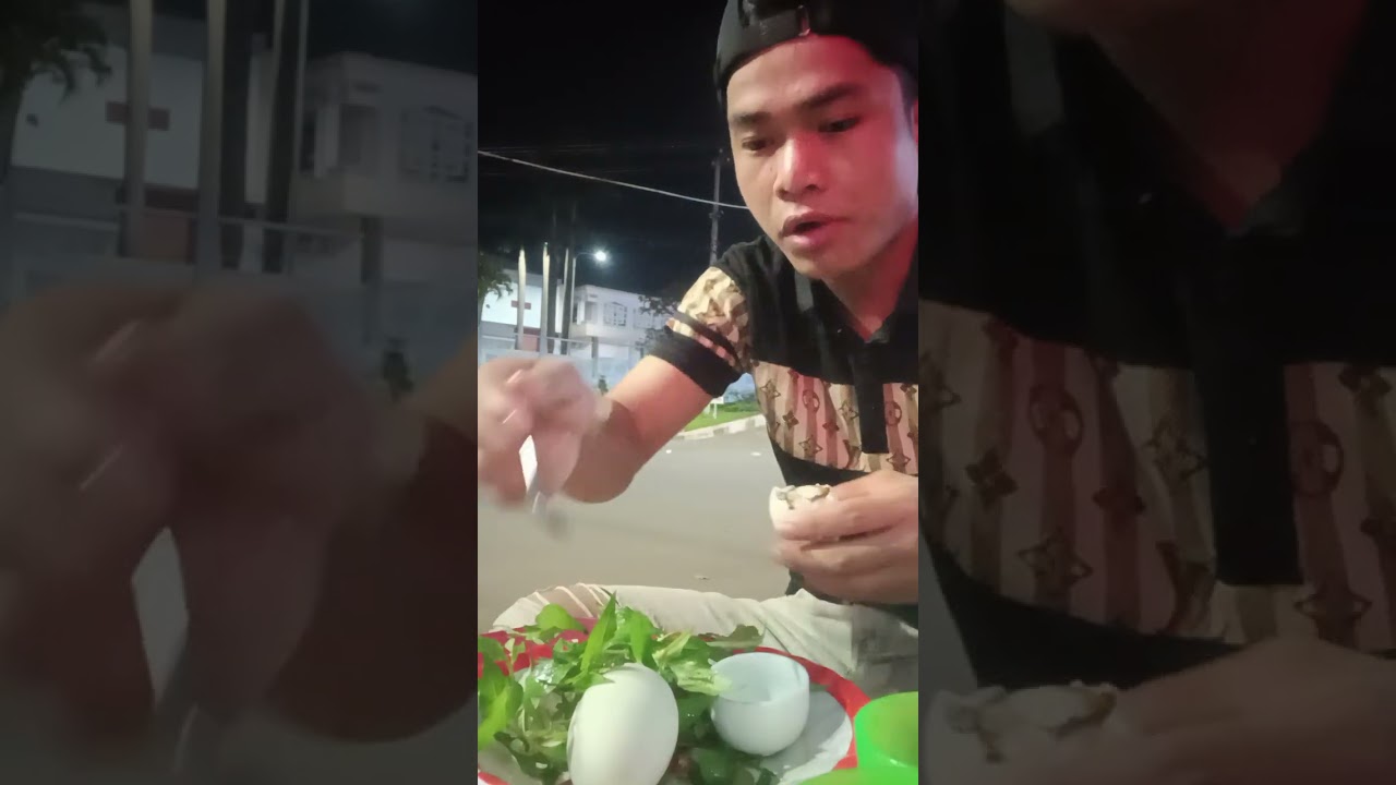 20h Buổi Tôi l Siu Châm đi ăn 3 quá trứng vịt lộn Quá ngọn 🤤 